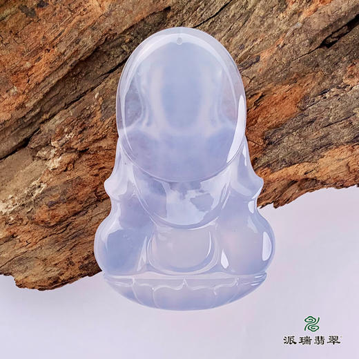 派瑞翡翠 翡翠观音 糯冰种 紫色 商品图1