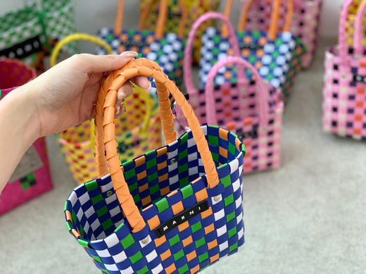 mini版编织菜篮子-拼蓝色 商品图1