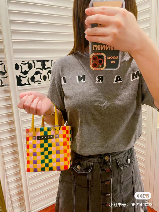 mini版编织菜篮子-黄色 商品图11