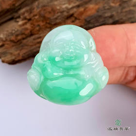 派瑞翡翠 翡翠佛 糯种 飘翠