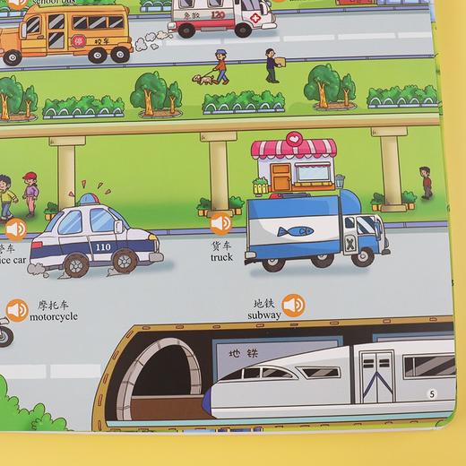 (仓发) 书童丫丫 幼儿情景认知英语汉语发声书点读书/四川少年儿童出版社/书童文化/9787536599390 商品图4