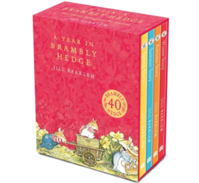 【6-12岁·赠原声音频】 A Year in Brambly Hedge 野蔷薇村的一年 40周年盒装纪念版