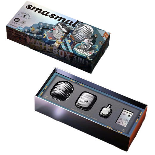 昔马SMASMALL玩美绅士修剪套装剃须刀礼盒 电动刮胡刀鼻毛修剪器男士男友送礼生日礼物D1 玩美绅士 商品图1