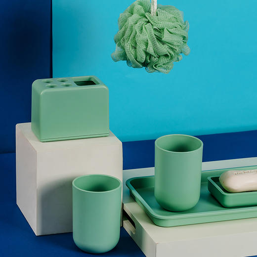 名创优品 SO-WJL11155质感系列卫浴6件套（绿色） 商品图5