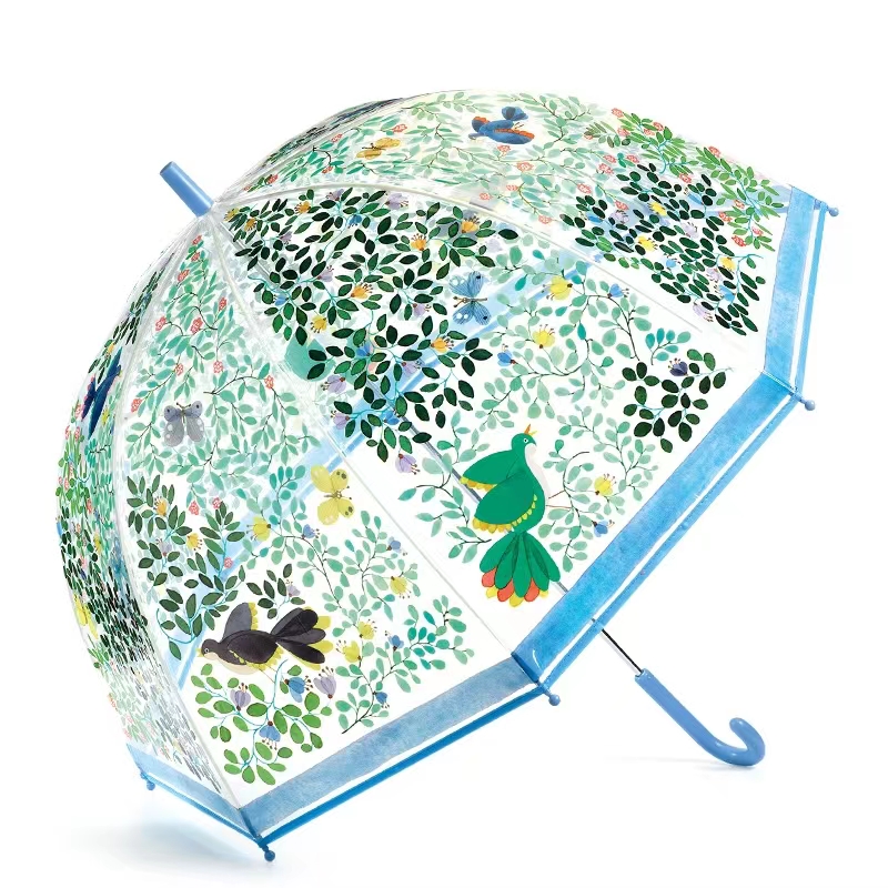 法国DJECO亲子系列成人透明印花雨伞#此商品参加第十一届北京惠民文化消费季