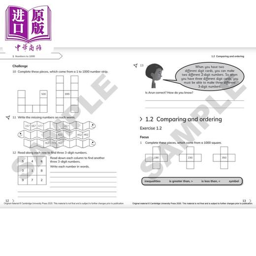 NEW Cambridge Primary Mathematics Workbook 3剑桥小学数学练习册三年级 商品图5