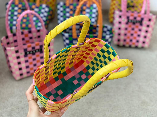 mini版编织菜篮子-黄色 商品图5