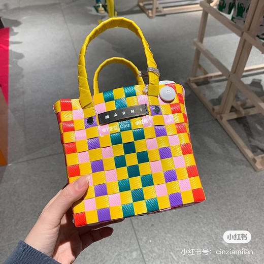 mini版编织菜篮子-黄色 商品图12