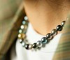 9-12mm大溪地黑珍珠混彩黑珍珠整圈项链 商品缩略图3