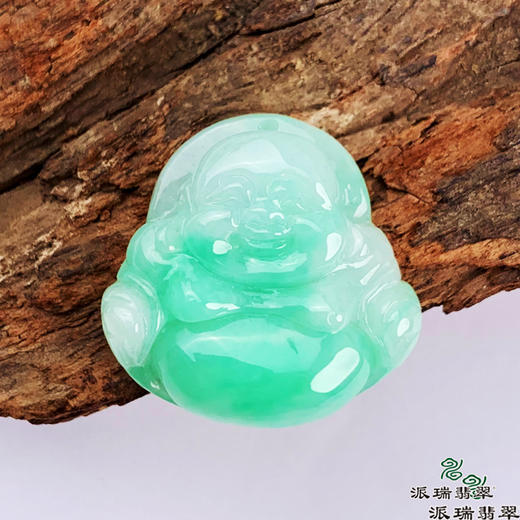 派瑞翡翠 翡翠佛 糯种 飘翠 商品图2