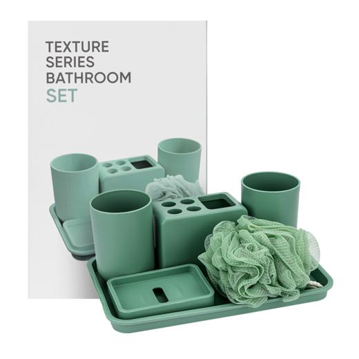 名创优品 SO-WJL11155质感系列卫浴6件套（绿色） 商品图1