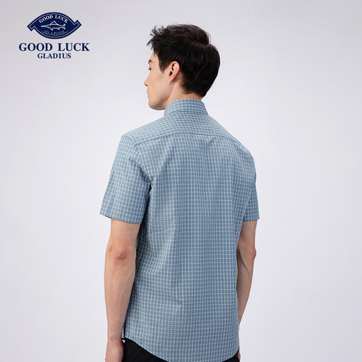 GOODLUCK德鲨挺括弹性亲肤短袖衬衫LY21411 商品图4