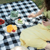 经典黑白格野餐垫户外便携野炊垫 商品缩略图1