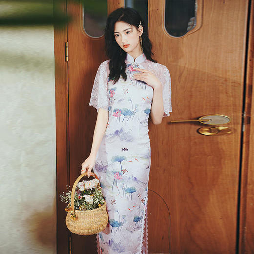 复古气质，长款改良民国风年轻款旗袍TX-837 商品图2