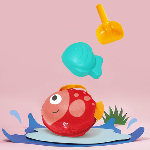 H hape   E4093AE   便携折叠沙桶套装 商品图3