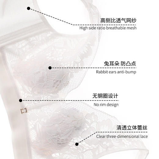 【秒杀品不退不换】皇家丽美大胸显小调整型薄款文胸收副乳聚拢防下垂大码文胸WJ032-1 商品图7