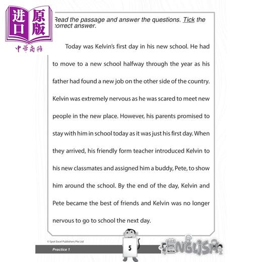 【中商原版】新加坡教辅 K2 Challenging English Practices 幼儿园英语挑战练习 商品图3