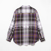 UNUSED FRINGE BIG CHECK SHIRT 水洗做旧流苏拼接格子长袖衬衫 商品缩略图3