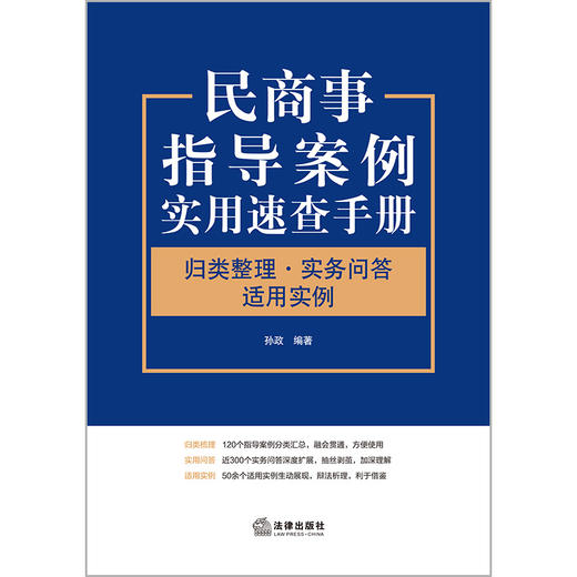 民商事指导案例实用速查手册 ：归类整理·实务问答·适用实例  孙政编著 商品图10