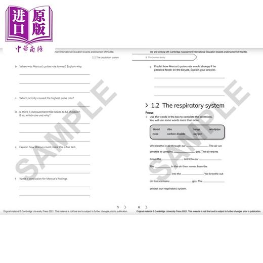 NEW Cambridge Primary Science Workbook 6 with Digital Access (1 Year) 剑桥小学科学练习册六年级 商品图3