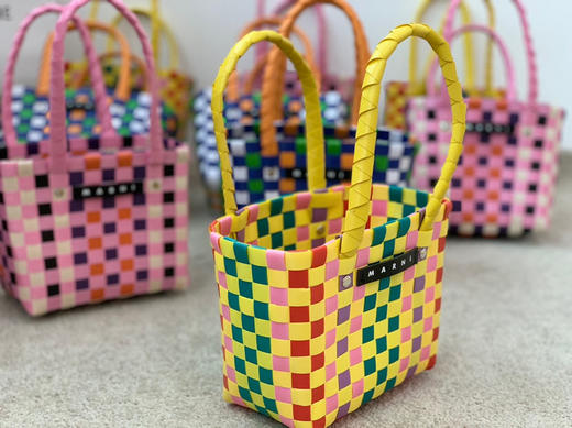 mini版编织菜篮子-黄色 商品图1