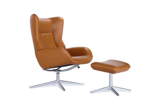 丹麦 Kebe 福斯椅四星脚 FOX  4star  leg chair  躺椅+脚踏 可旋转  带倾仰 商品图1