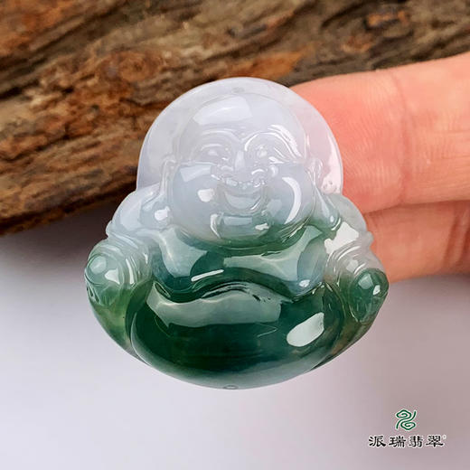 派瑞翡翠 翡翠佛 糯种 飘翠 商品图0