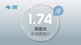 【高度近视的福音】1.74韦西高折射率超薄防蓝光近视镜片