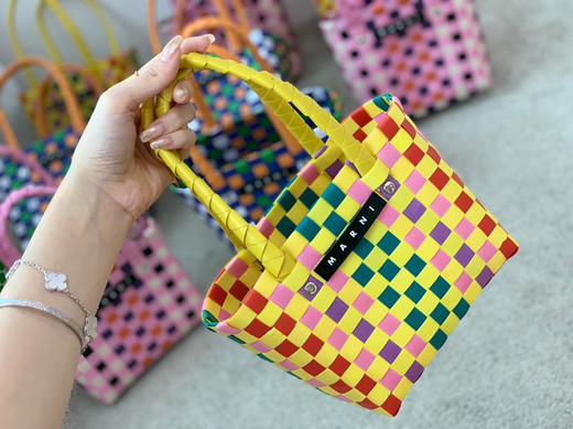 mini版编织菜篮子-黄色 商品图6