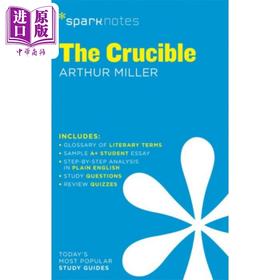 预售 【中商原版】Sparknotes 文学指南 坩埚 英文原版 The Crucible Sparknotes Literature Guide Sparknotes Arthur Miller