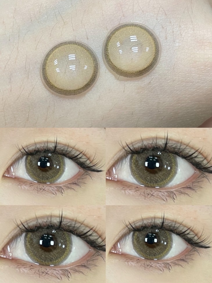 Moonenleen年抛隐形眼镜 金雾棕14.5mm 一副/2片-VVCON美瞳网8