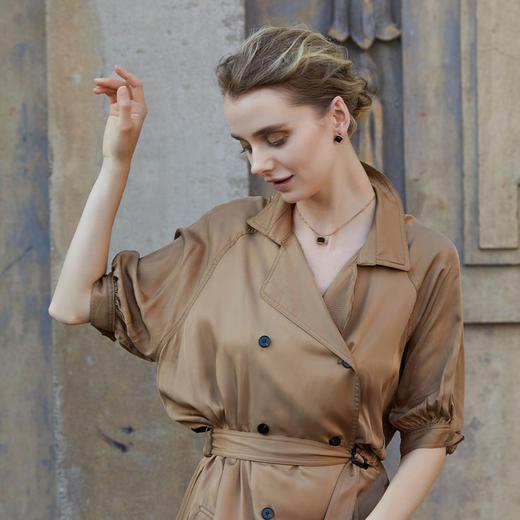 天然翡翠圆项链 Tracey Chen 商品图5