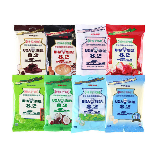 【食品酒水】uha悠哈8.2特浓盐牛奶糖结婚喜糖抹茶清凉巧克力糖零食夹心硬糖果 商品图3