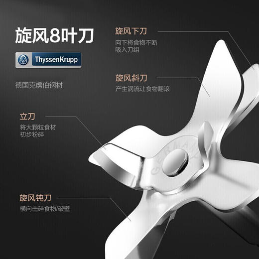 美的（Midea）（509421） 破壁机 智能智频破壁养生料理机 榨汁机果汁机搅拌机家用全自动 智能家电 BL1528APro 商品图5