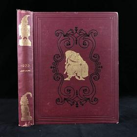 1922年1-6月 英国讽刺漫画杂志《笨拙》（含多幅彩色） 漆布精装16开