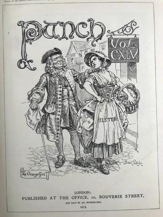 1913年7-12月 英国讽刺漫画杂志《笨拙》 漆布精装16开 商品图2