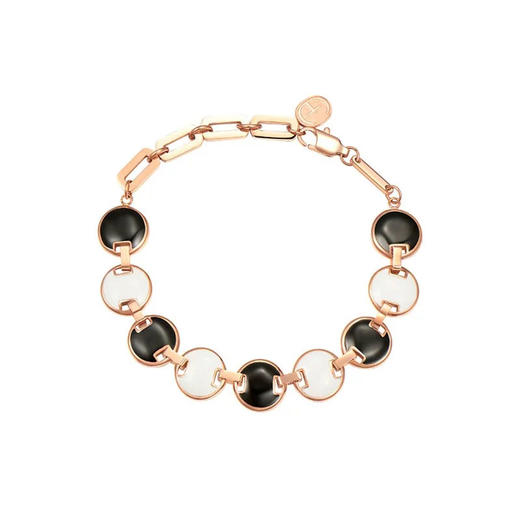 圆形黑白珐琅手链 Tracey Chen 商品图4