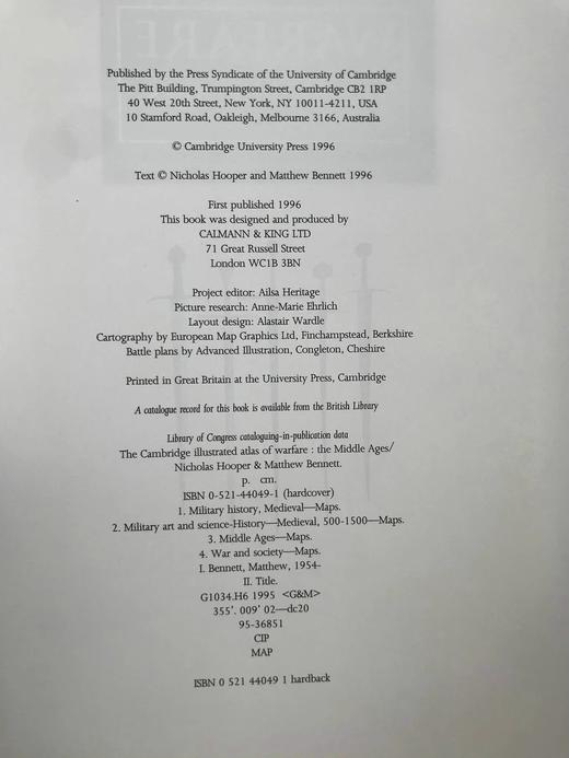 剑桥中世纪战争地图集 160余幅插图与地图 精装大16开 商品图4