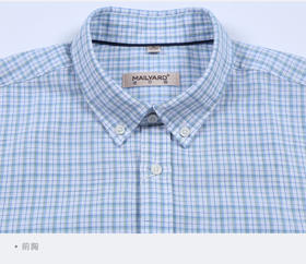 【大都会店】MAILYARD/美尔雅短袖衬衫 商务休闲男士时尚亚麻修身衬衣棉 368(自提：仅限大都会门店)