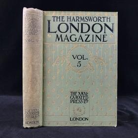 1900年8月-1901年1月 哈姆斯沃斯杂志 数百幅插图 布面精装18开