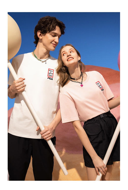 Fila X HAGT联名款情侣短袖T恤王一博蔡徐坤同款 商品图3