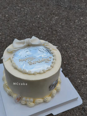 巨蟹座镜面装饰蛋糕