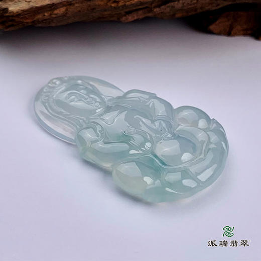 派瑞翡翠 翡翠观音 糯冰种 飘翠 商品图4
