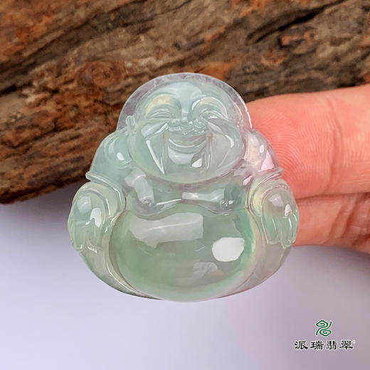 派瑞翡翠 翡翠佛 冰种 绿色 商品图2