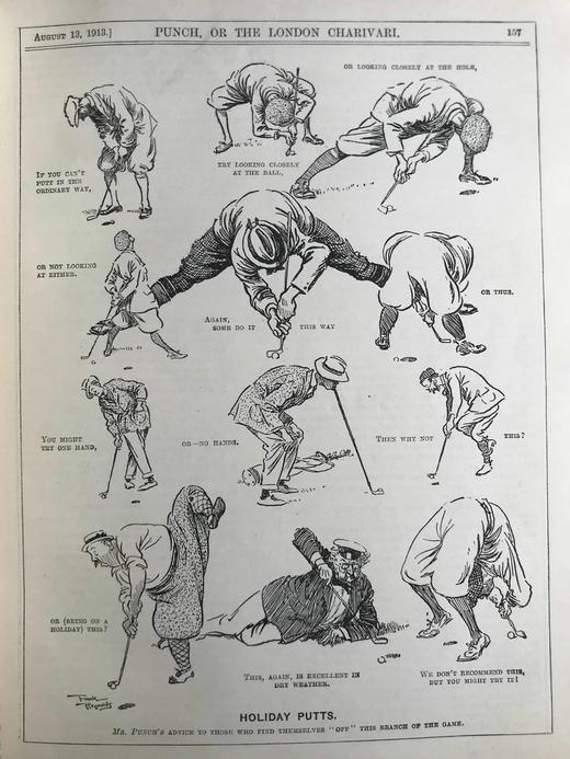 1913年7-12月 英国讽刺漫画杂志《笨拙》 漆布精装16开 商品图9