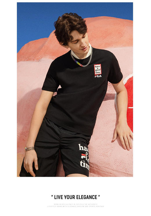 Fila X HAGT联名款情侣短袖T恤王一博蔡徐坤同款 商品图5