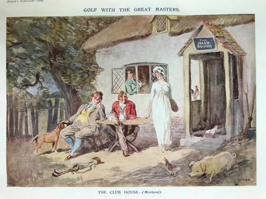 1922年1-6月 英国讽刺漫画杂志《笨拙》（含多幅彩色） 漆布精装16开 商品图8