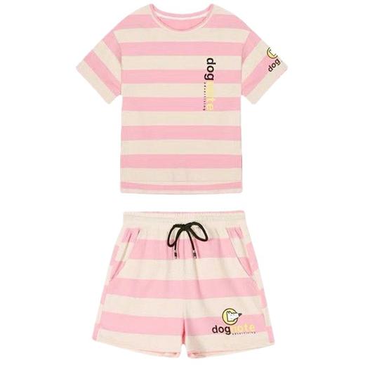 小个子条纹时尚运动套装女2022夏季新款大码宽松洋气休闲短裤两件套潮 商品图4