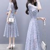 碎花冰丝连衣裙2022新款夏季超仙森系收腰显瘦气质女神范仙女裙子 商品缩略图3