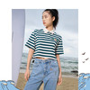 TeenieWeenie小熊卡通条纹POLO衫T恤女夏季女t恤TTHS226504N 商品缩略图0